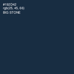 #192D42 - Big Stone Color Image